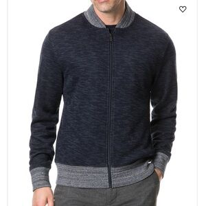 Rodd & Gunn Black and Gray Zip-Up Sweater